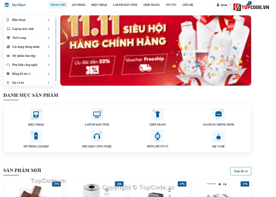 Website php,điện tử,thương mại